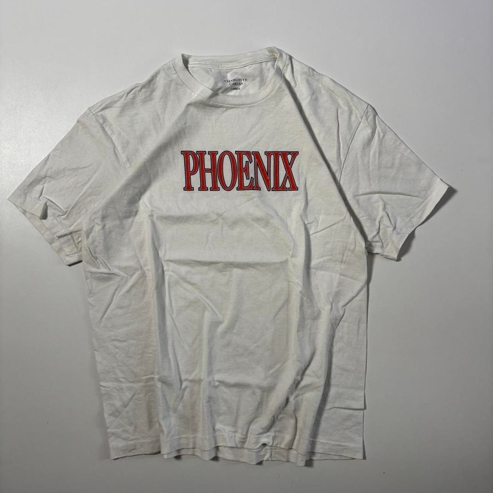 White y2k Charlotte Cardin Phoenix Graphic T-Shirt - L